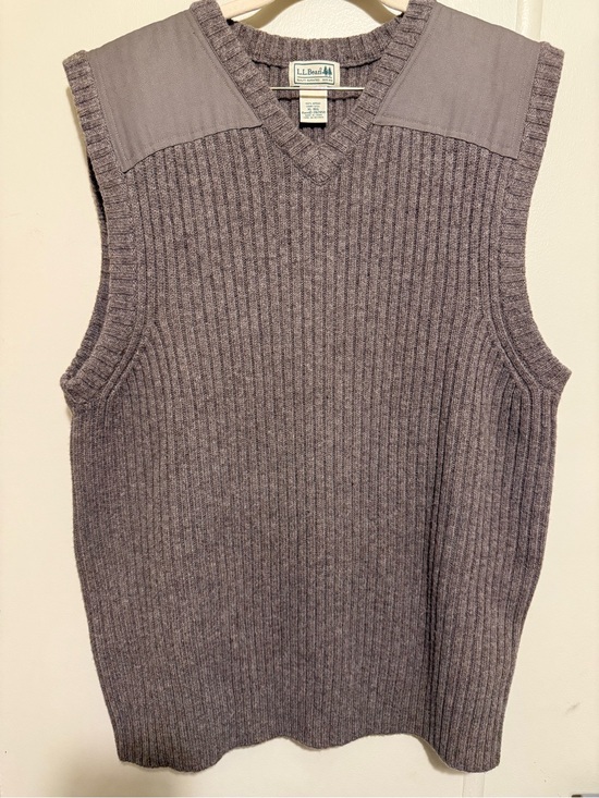 L.L. Bean Other - LL Bean Field Sweater Vest Large Mens 100% Merino Lambs Wool XL